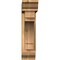 Ekena Millwork Merced Traditional Smooth Bracket w/ Offset Brace, Western Red Cedar, 5 1/2"W x 22"D x 22"H BKT0604X22X22MRC01SWR - alternate 2